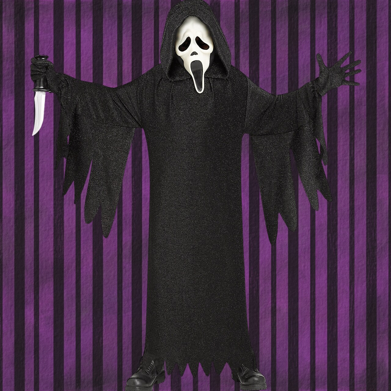 Ghost Face 25th Anniversary Child Costume with Robe Mask Gloves